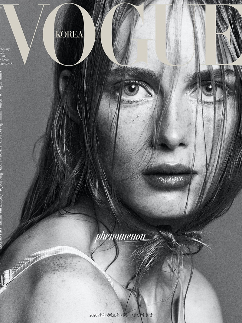 Rianne van Rompaey Poses in Glam Looks for Vogue Korea