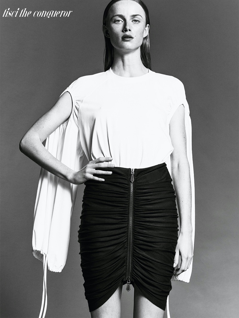 Rianne van Rompaey Poses in Glam Looks for Vogue Korea