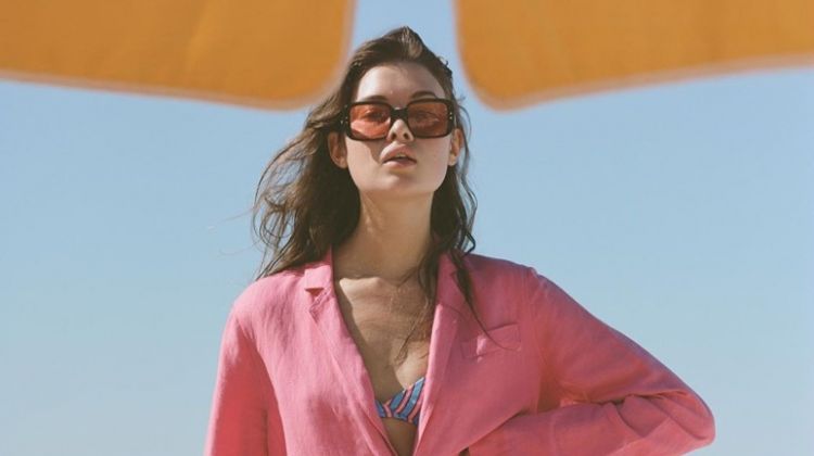 Robin, Nadia & Kennidy Model Solid & Striped Spring 2020 Swimwear