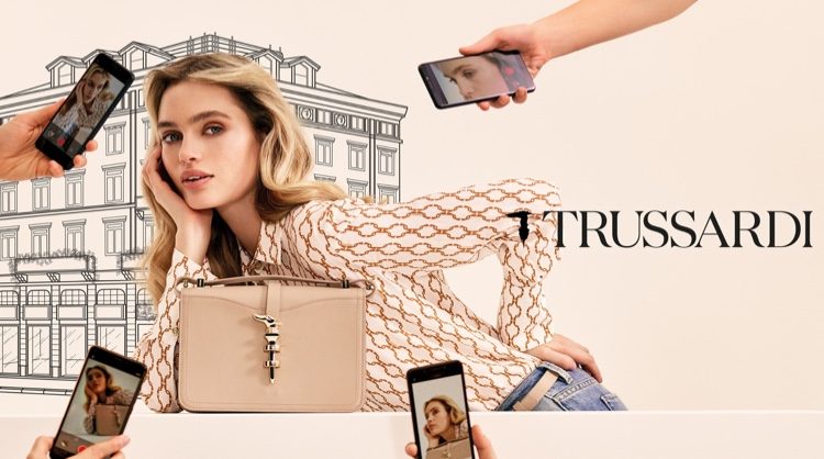 Staz Lindes stars in Trussardi spring-summer 2020 campaign