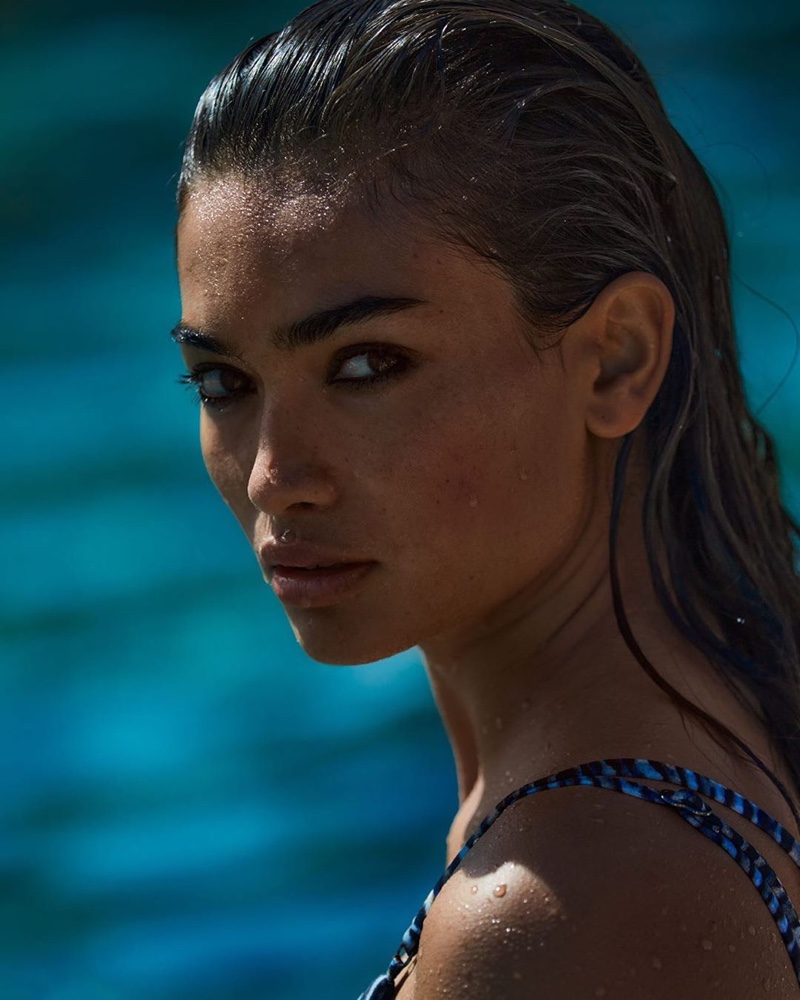 Model Kelly Gale poses for Victoria's Secret Very Sexy Sea fragrance campaign