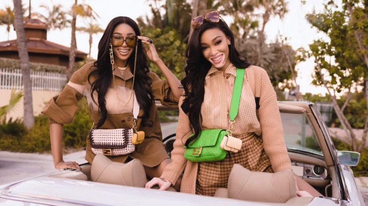 Winnie Harlow and Shannon Hamilton star in Fendi #BaguetteFriendsForever campaign