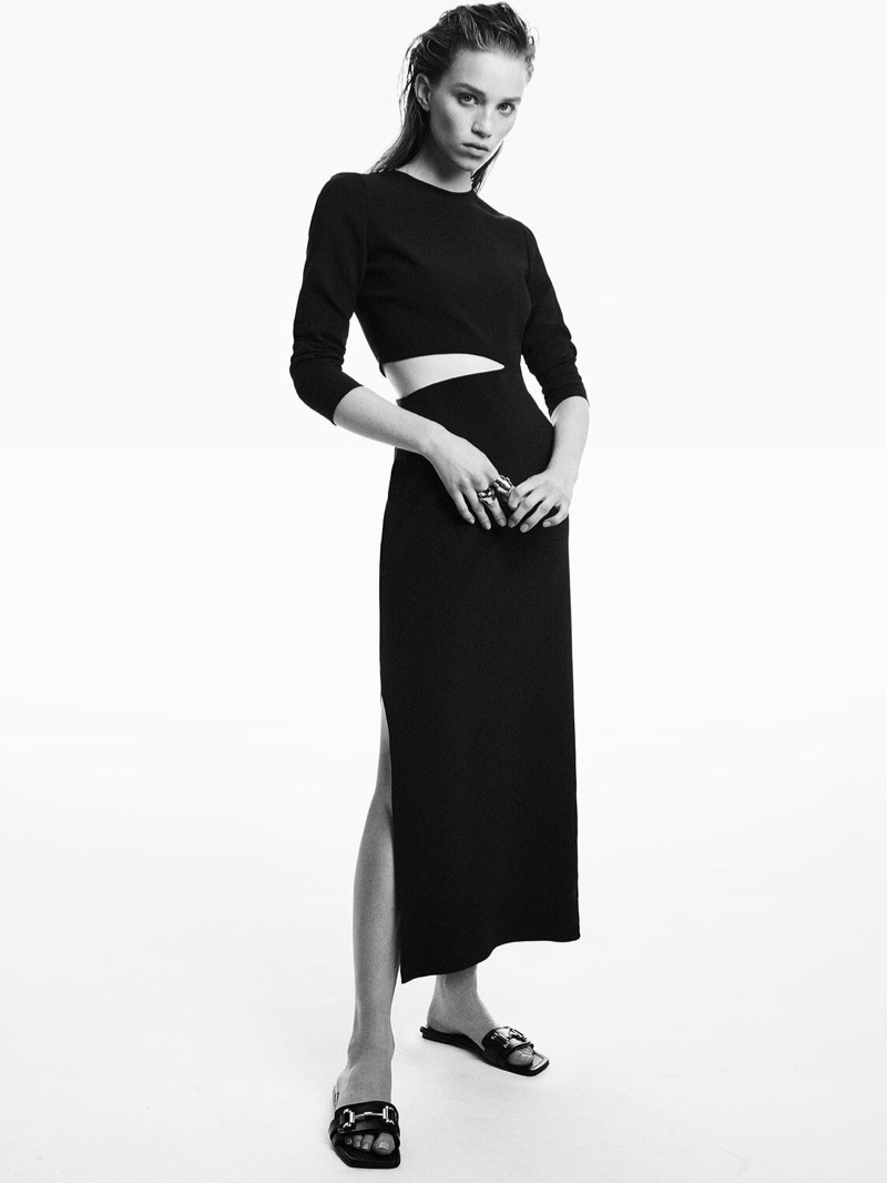 zara minimal collection skirt