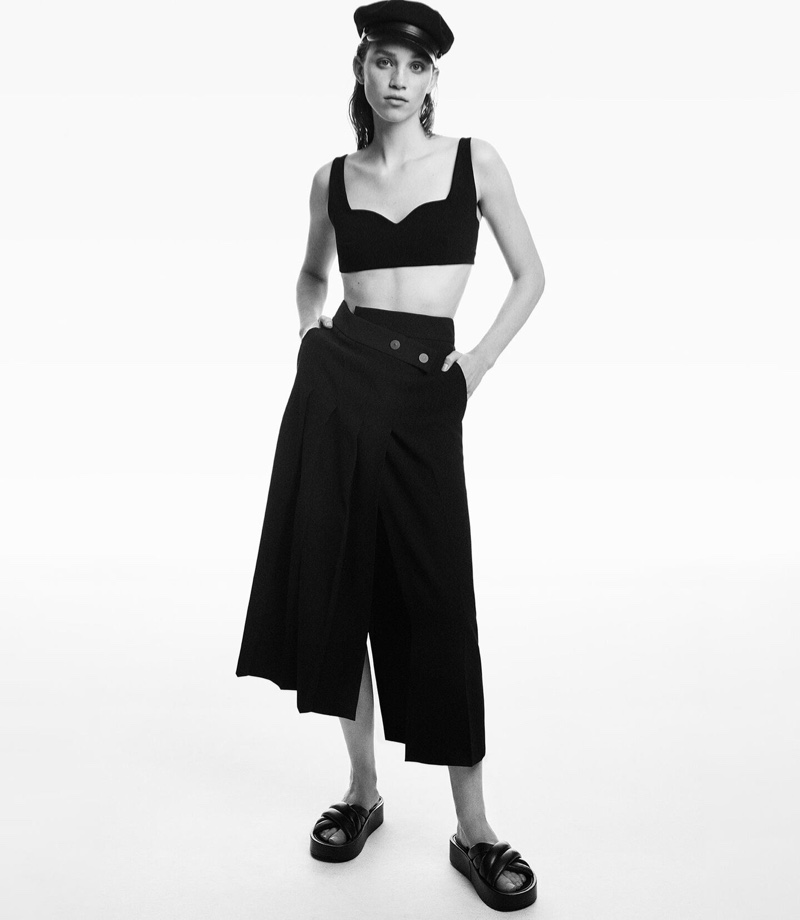Rebecca Leigh Longendyke poses for Zara The Clean Cut spring-summer 2020 editorial