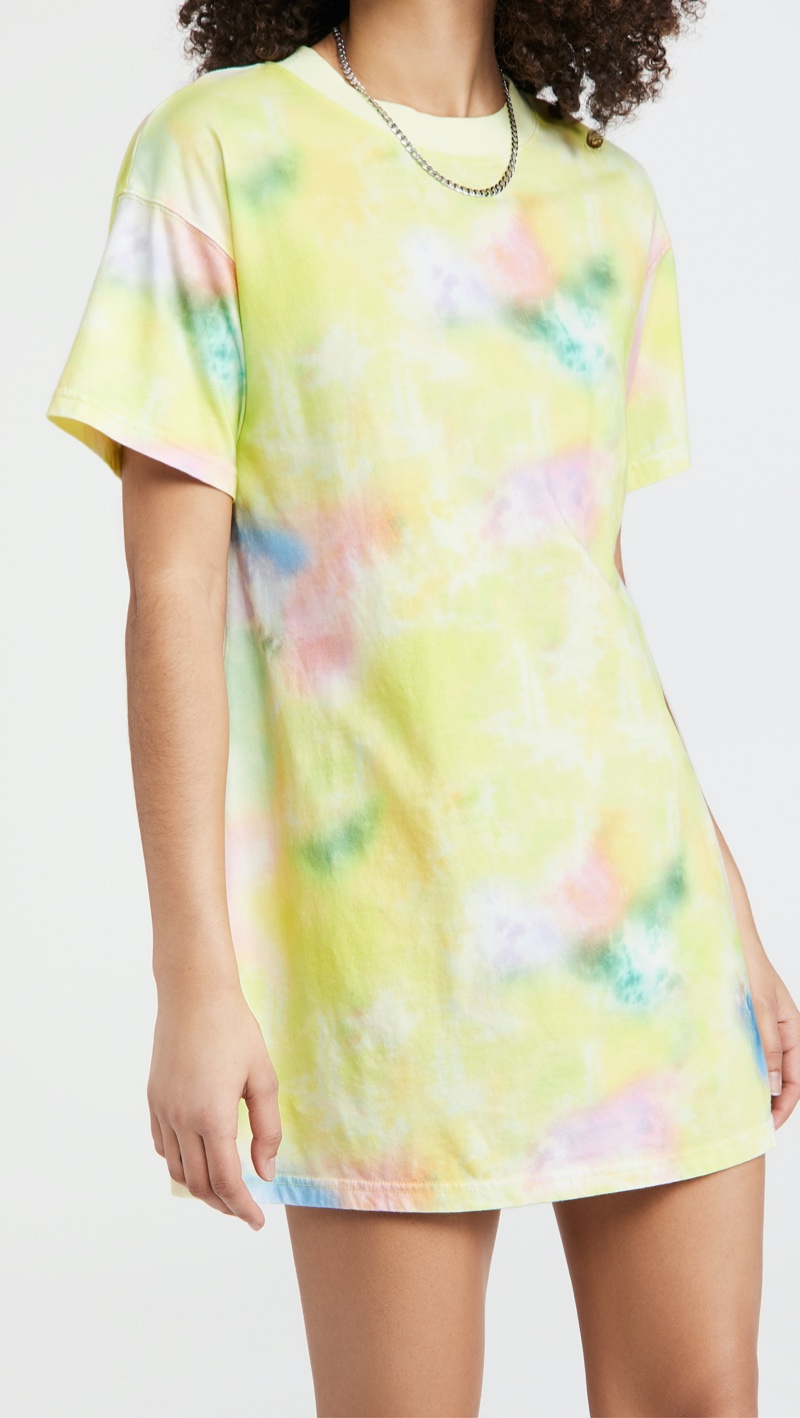 alice + olivia Garner Boxy T-Shirt Dress in Tie Dye $195