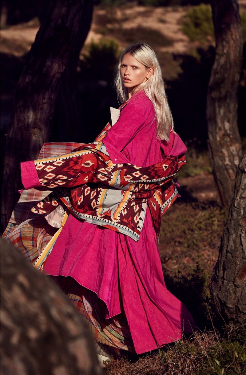 Anja Konstantinova Poses in Bold Outdoor Styles for Marie Claire Italy