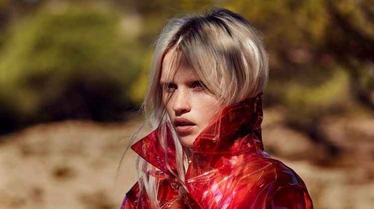 Anja Konstantinova Poses in Bold Outdoor Styles for Marie Claire Italy