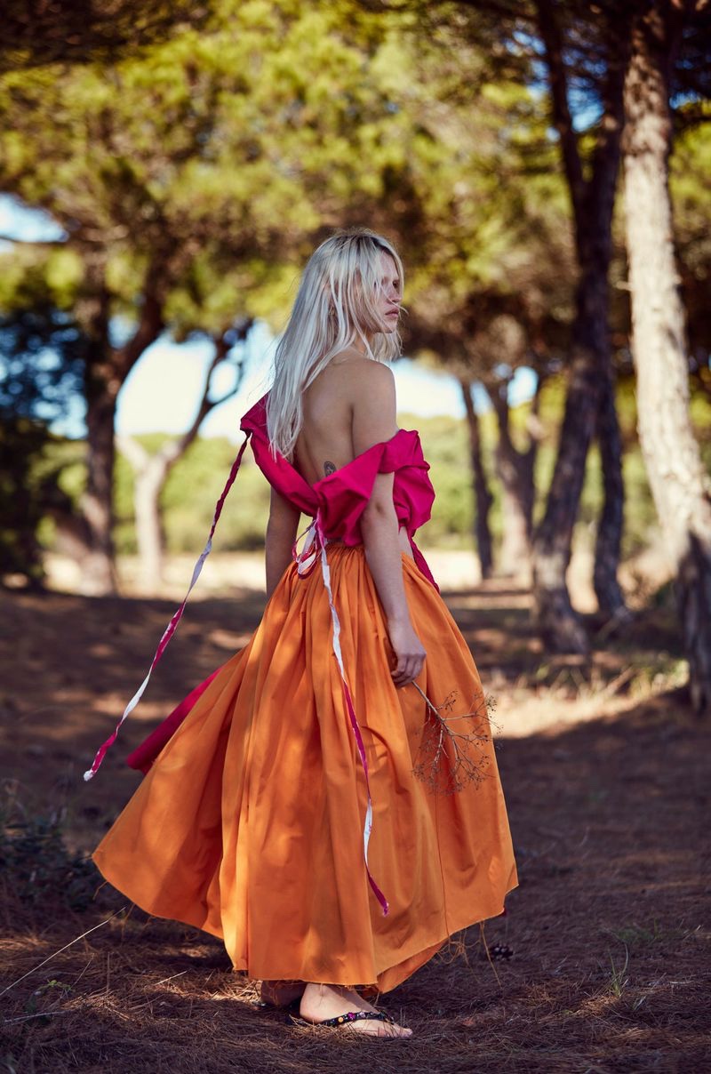 Anja Konstantinova Poses in Bold Outdoor Styles for Marie Claire Italy