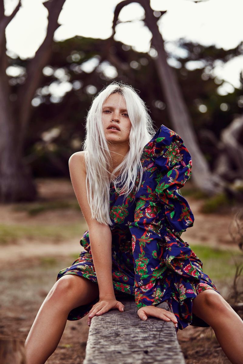 Anja Konstantinova Poses in Bold Outdoor Styles for Marie Claire Italy
