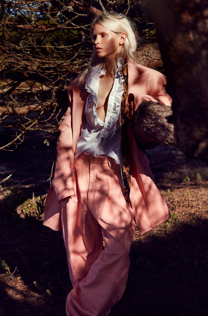 Anja Konstantinova Poses in Bold Outdoor Styles for Marie Claire Italy
