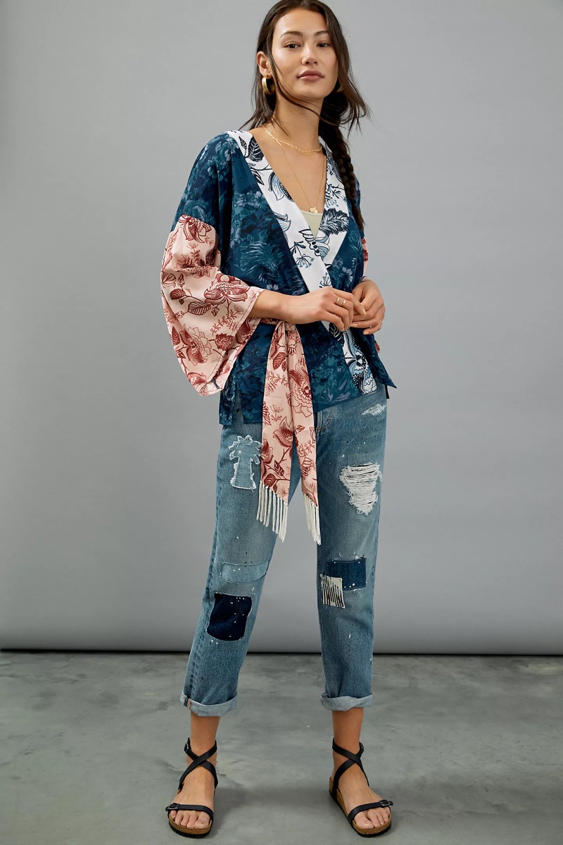 Anthropologie Tori Cropped Kimono $118