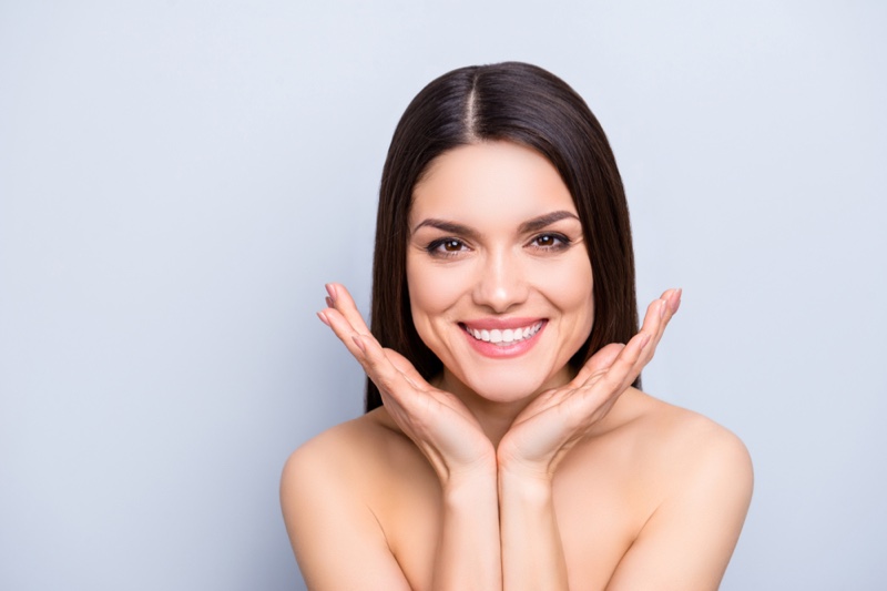 Brunette Woman Smiling Beauty