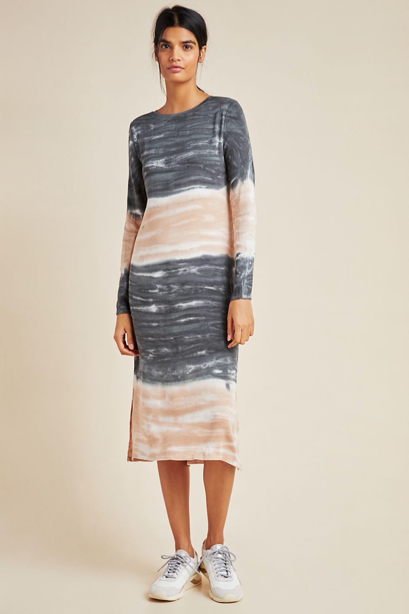 Dolan Left Coast Trina Tie-Dye Midi Dress $96.60