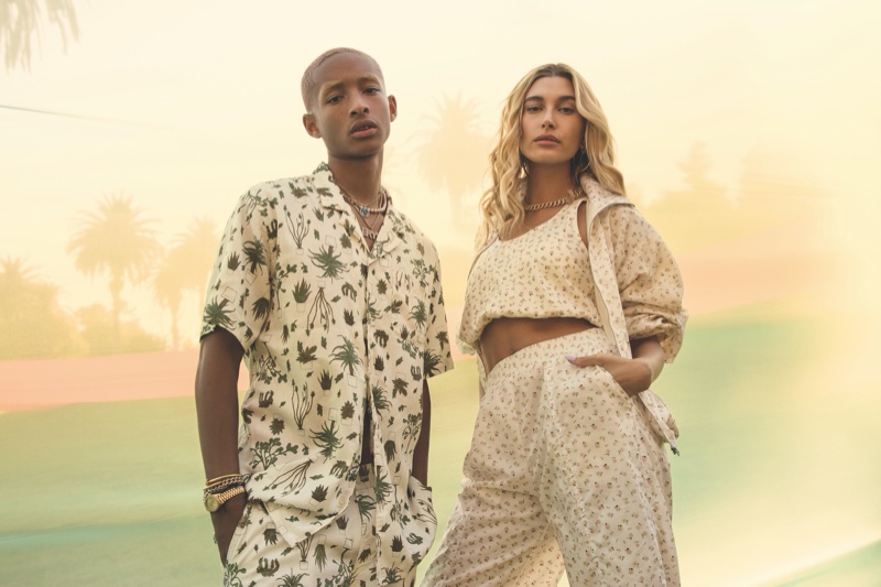 Jaden Smith and Hailey Baldwin star in Levi's Festival 2020 campaign.