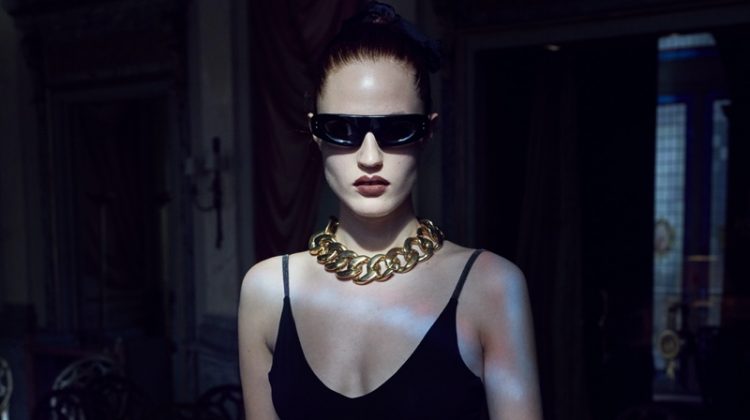 Julia Banas Poses in All-Black Looks for Harper’s Bazaar Germany