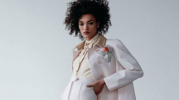 Lameka Fox Models Modern Power Dressing in Harper’s Bazaar Arabia