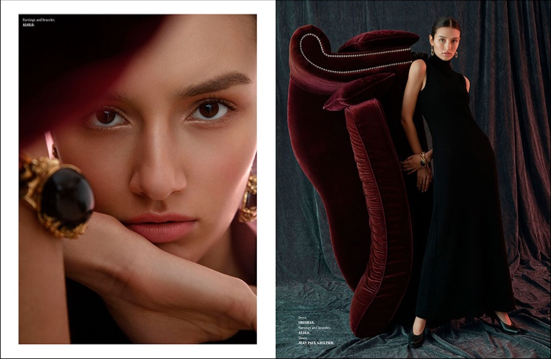 Mariia Derevianko Models Ladylike Styles in L'Officiel Singapore