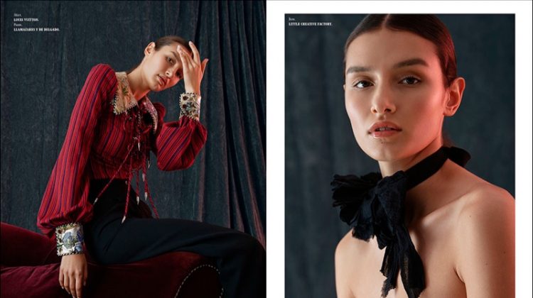 Mariia Derevianko Models Ladylike Styles in L’Officiel Singapore