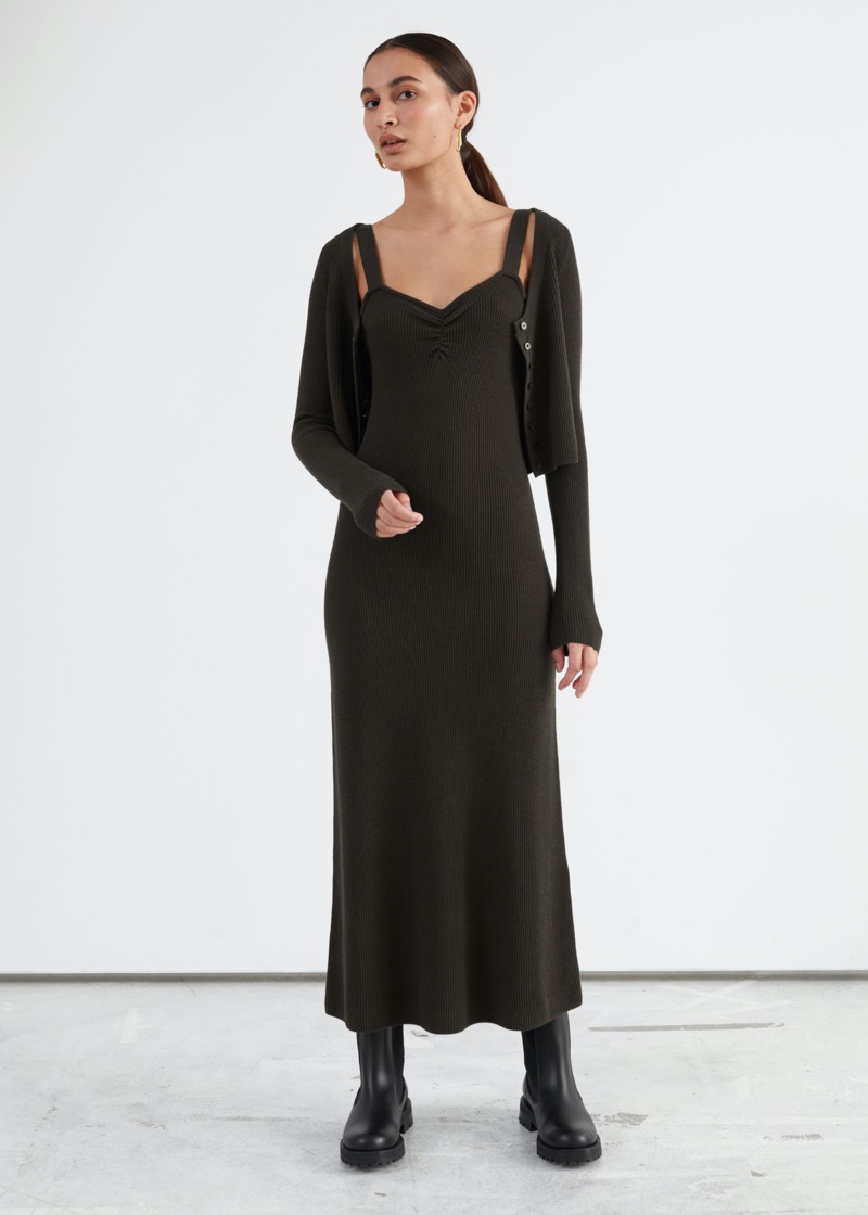 & Other Stories Sleeveless Midi Knit Dress $119