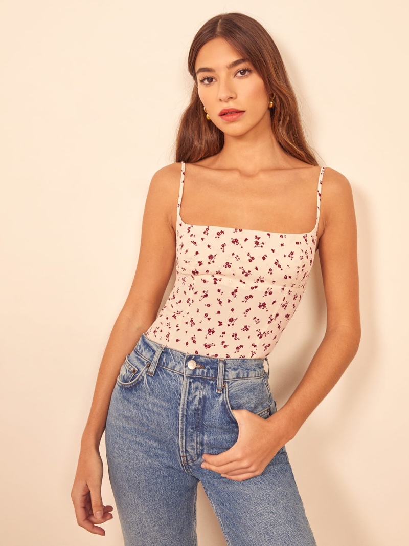 Reformation Grace Top in Penny $98