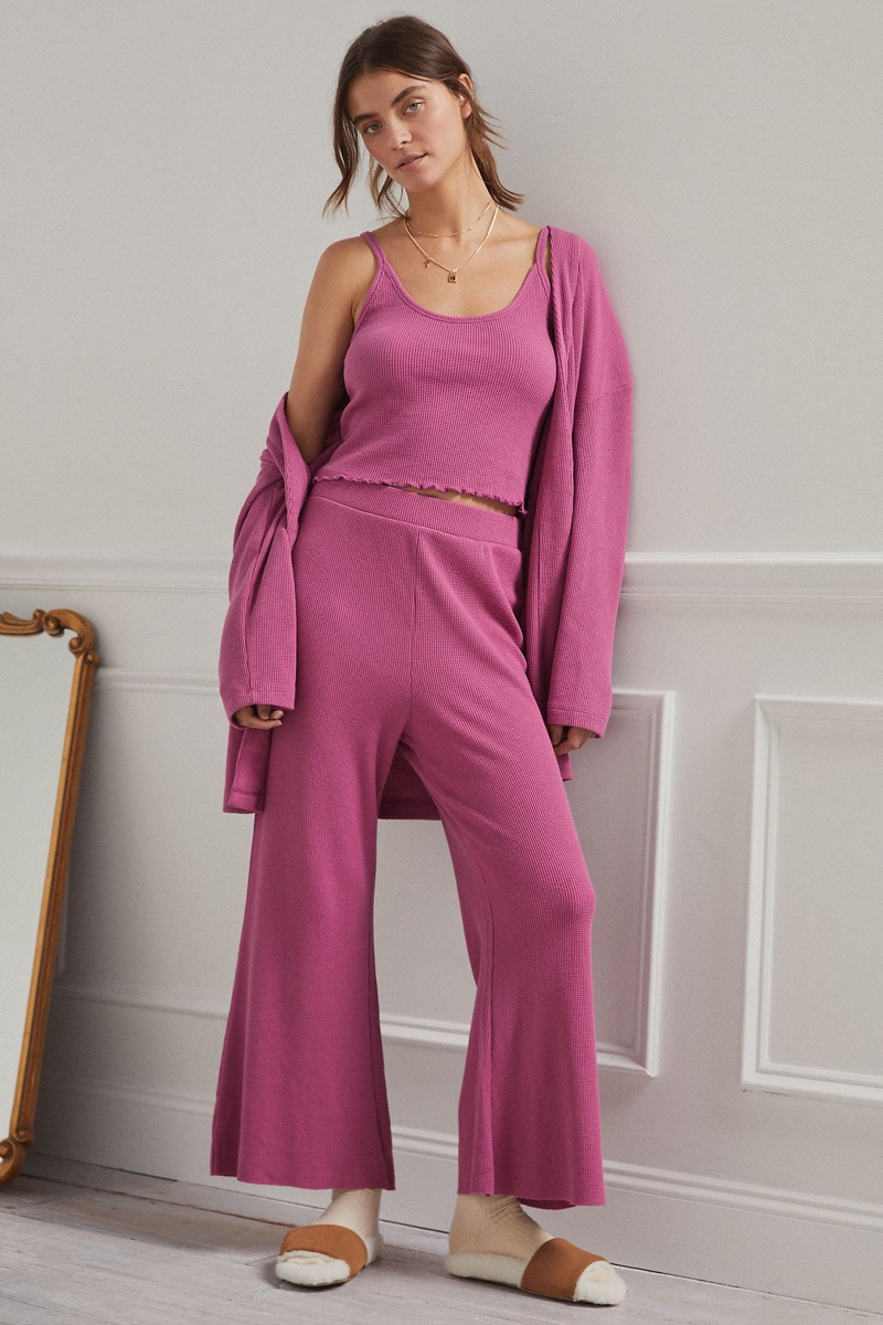 Saturday/Sunday Annika Three-Piece Lounge Set in Sangria $158