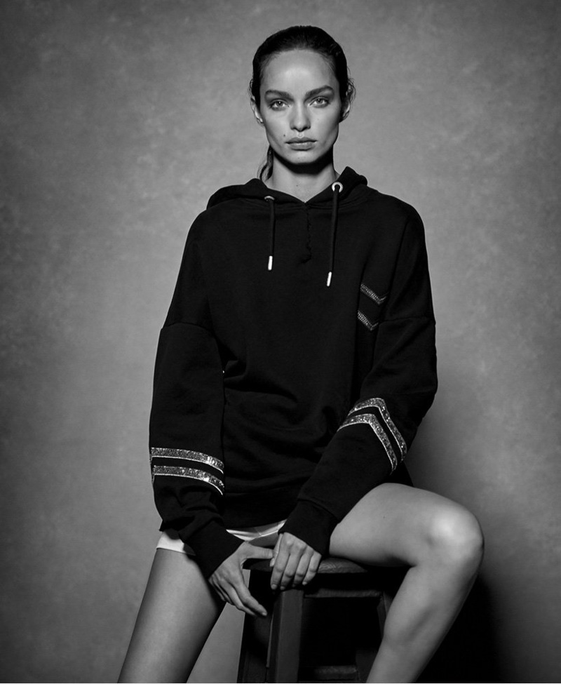 Model Luma Grothe poses for Superdry spring-summer 2020 campaign