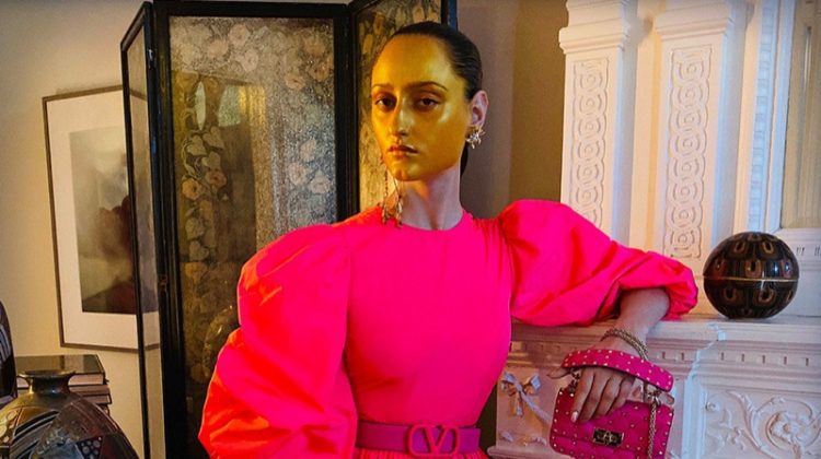 Jess Maybury Shines in Neon for Valentino ‘Fluo’ Spring 2020 Campaign