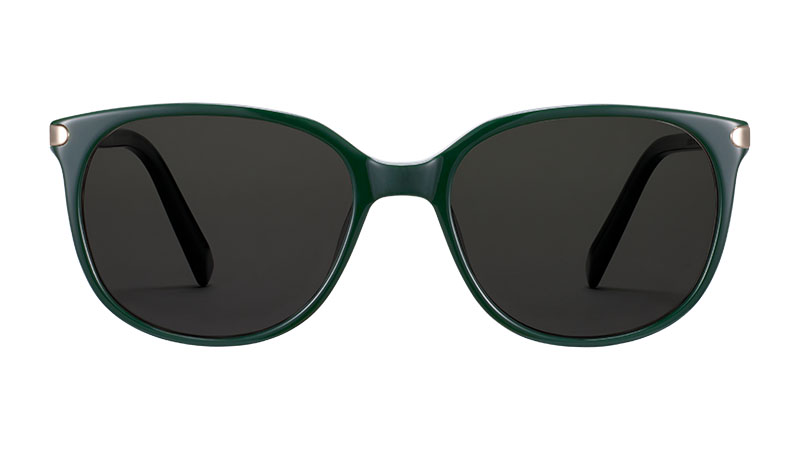 Warby Parker Laurel Sunglasses in Forest Green with Riesling $145