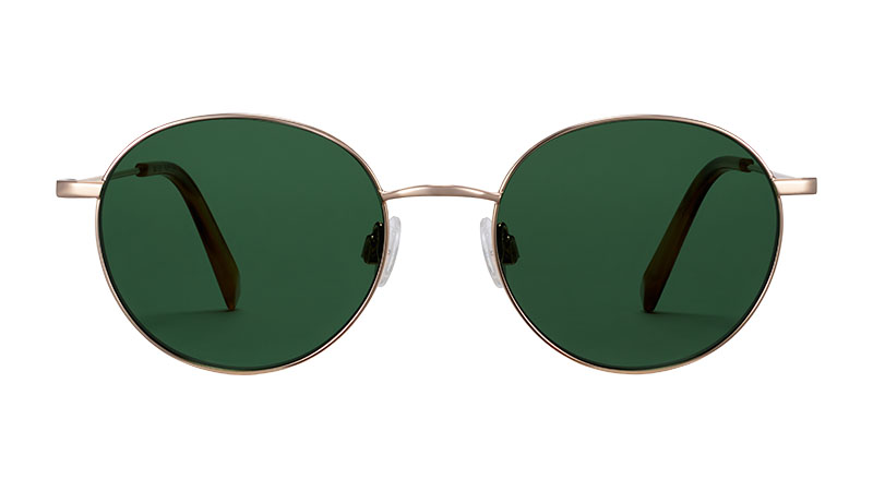 Warby Parker Merrick Sunglasses in Polished Gold $145