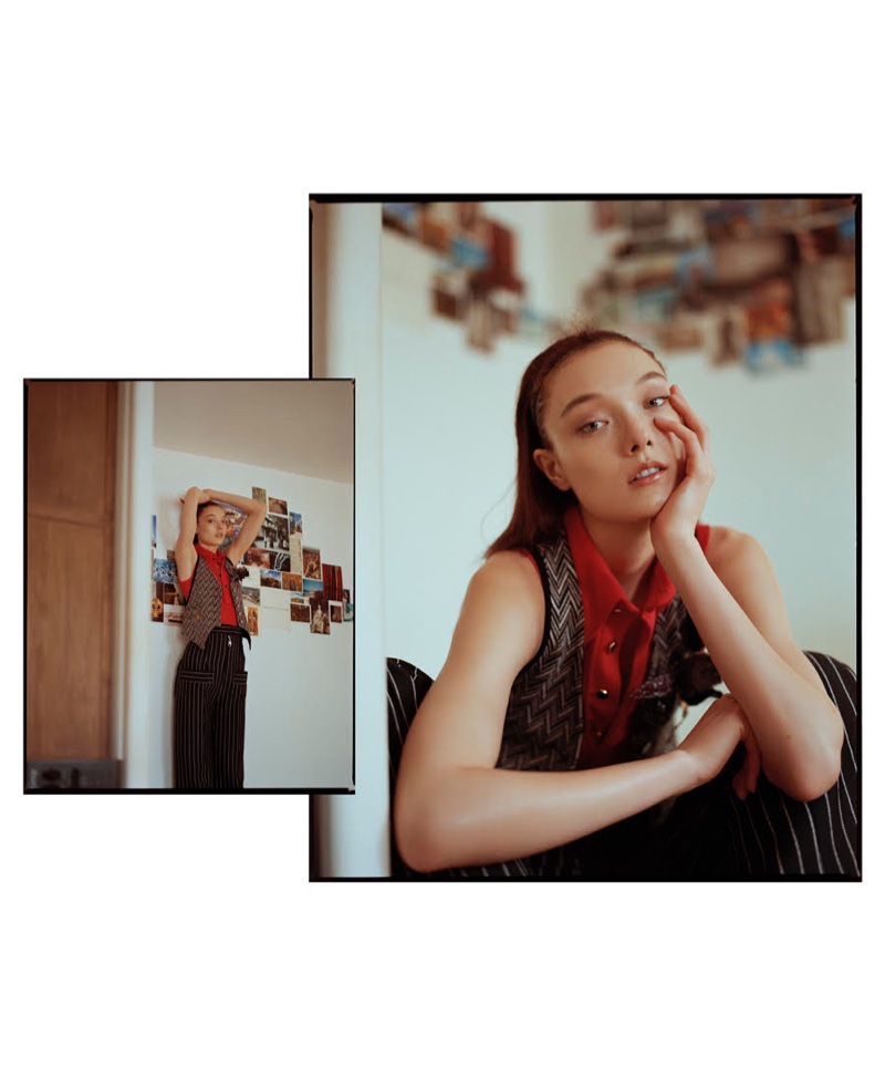 Yumi Lambert Graces the Pages of Harper's Bazaar Ukraine