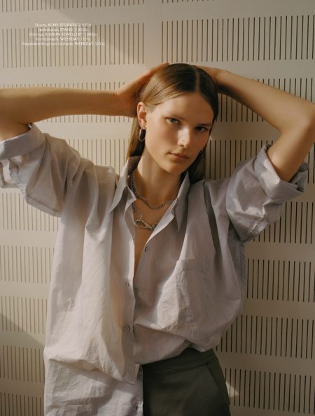 Adela Stenberg Models Minimal Style in ELLE Denmark Adela Stenberg Models Minimal Style in ELLE Denmark