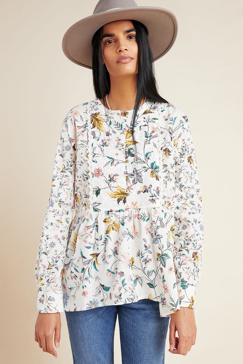 Anthropologie Floral Print Trend Dresses & Tops Shop