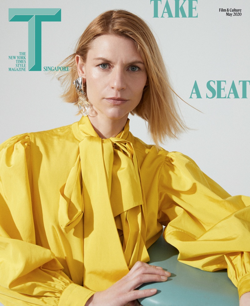 Claire Danes on T Singapore May 2020 Cover.