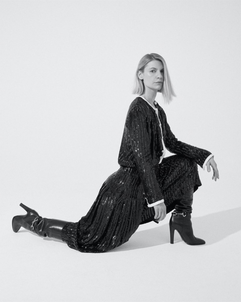 Photographed by Nagi Sakai, Claire Danes poses in Celine look.