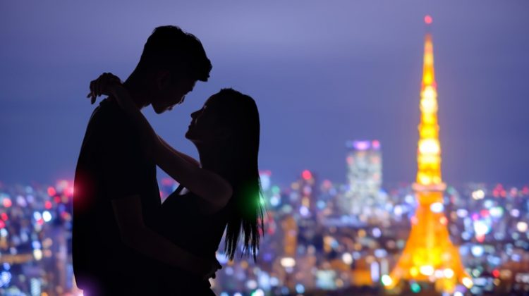 Couple Tokyo Silhouette Romantic