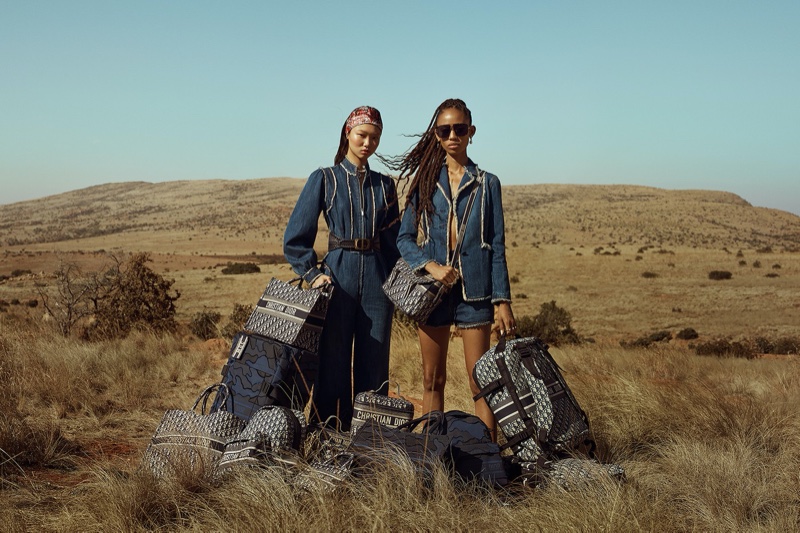 Adesuwa Aighewi and Yoon Young Bae star in Dior DiorTravel luggage campaign.