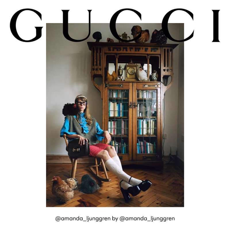 Amanda Ljunggren stars in Gucci The Ritual fall 2020 campaign.