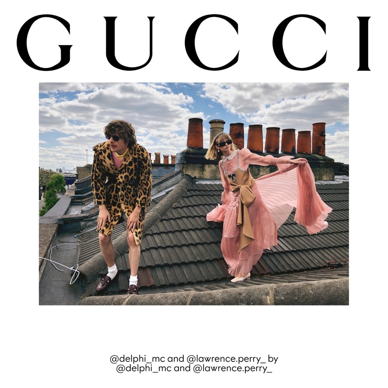 Delphi McNicol and Lawrence Perry front Gucci The Ritual fall 2020 campaign.