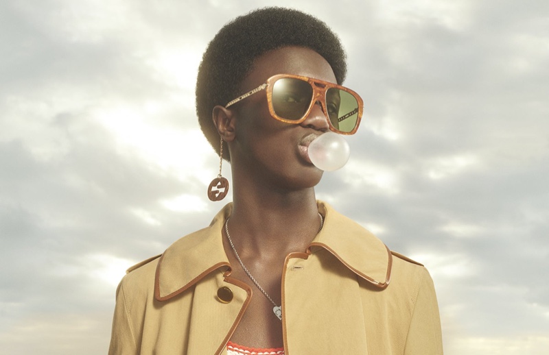 Gucci adorns sunglasses with charms for limited edition spring-summer 2020 collection.