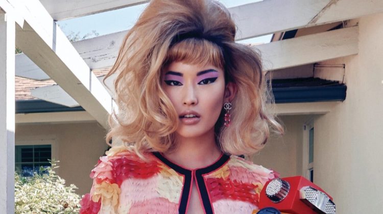 Hyun Joo Hwang Looks Suburban Chic in Harper's Bazaar Singapore