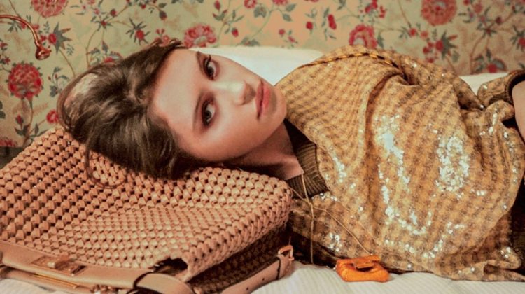 Iris Law Poses With Fendi Peekaboo Bag