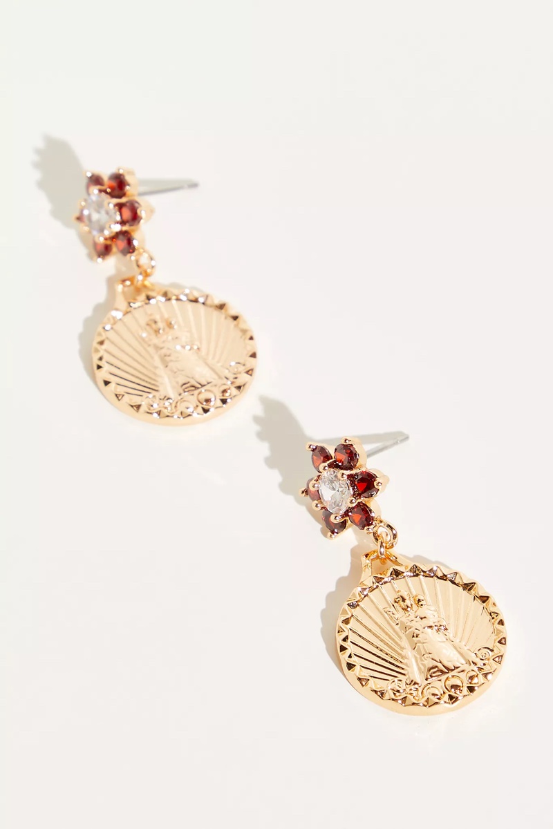 Joy Dravecky Helper Coin Earrings $90