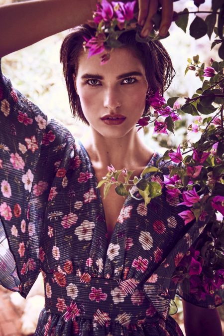 Julia Van Os Poses in Romantic Looks for Harper's Bazaar Germany Julia Van Os Poses in Romantic Looks for Harper's Bazaar Germany