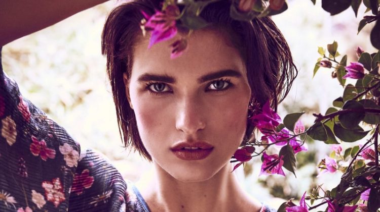 Julia Van Os Poses in Romantic Looks for Harper’s Bazaar Germany