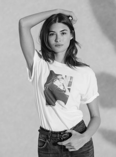 Grace Elizabeth Tries on Massimo Dutti's Jane Birkin Tees Grace Elizabeth poses in Massimo Dutti x Jane Birkin Limited Edition collection.