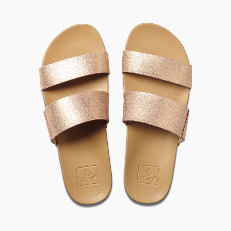 Reef Cushion Vista Sandals in Rose Gold $45