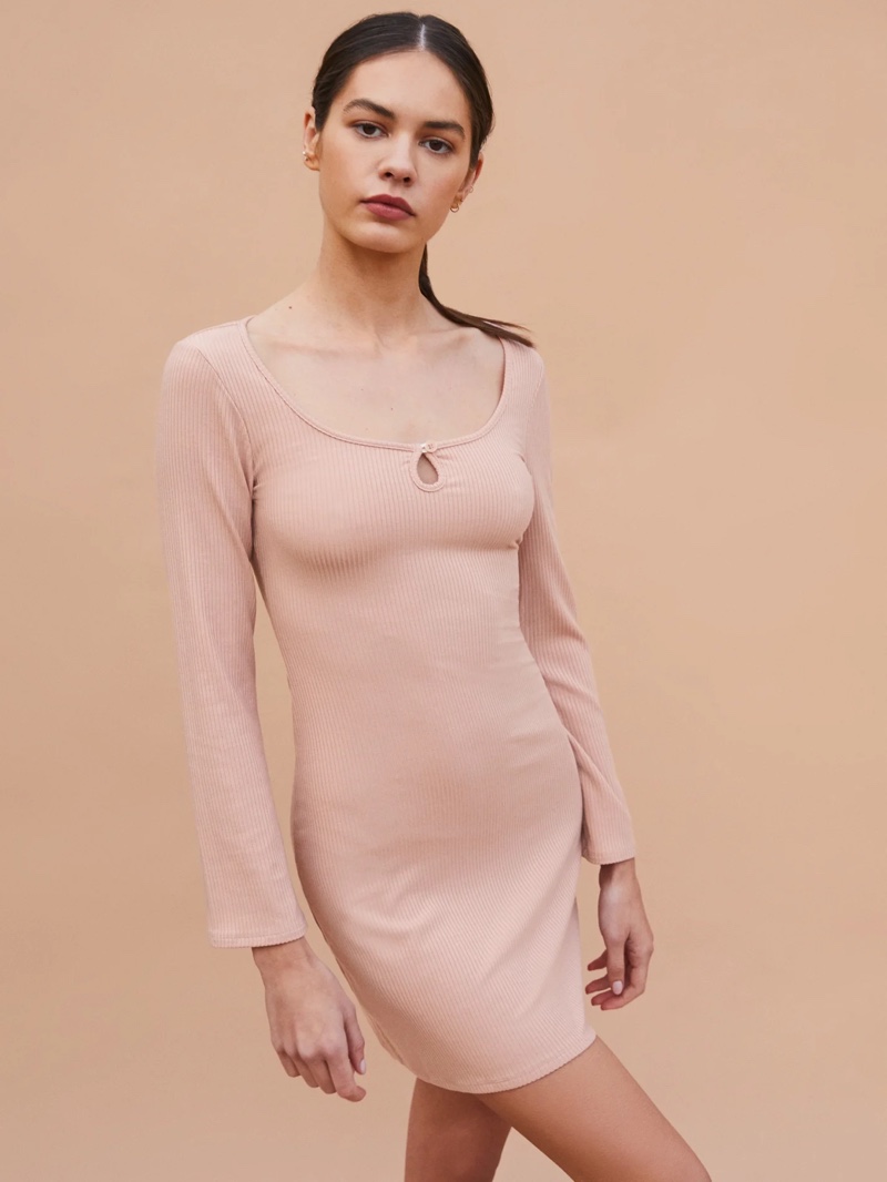 Reformation Elias Dress in Serenade $68.60 (previously $98)