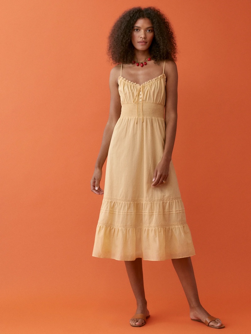 Reformation Landon Dress in Parmesan $173.60 (previously $248)