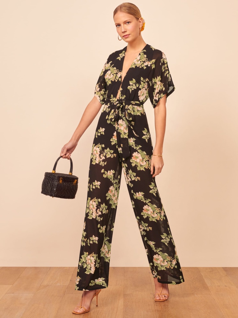 Reformation Lemongrass Jumpsuit in Arielle $278