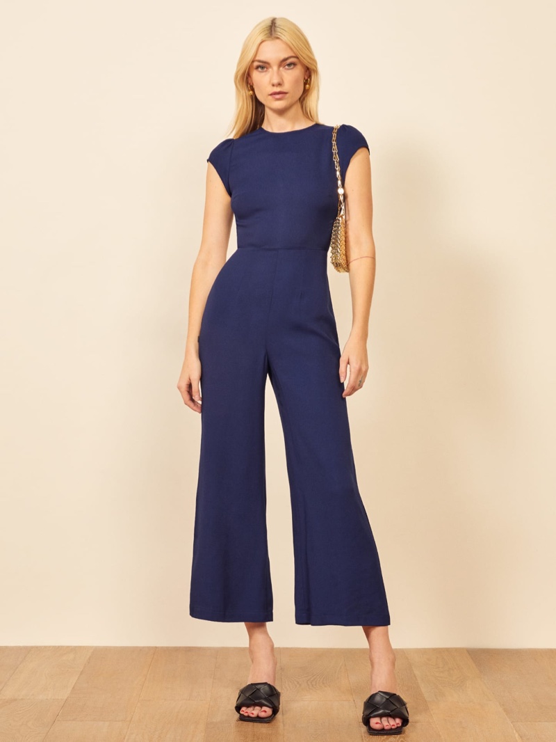 Reformation Mayer Jumpsuit in Danube $218